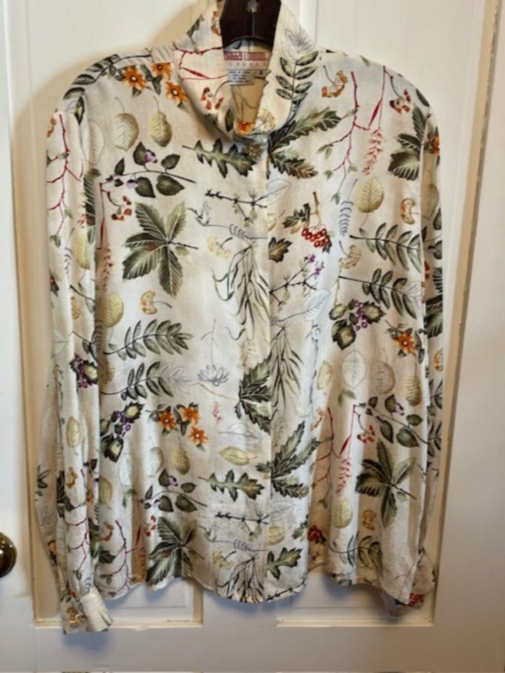 Maggy London 100% Silk Women Blouse sz 8